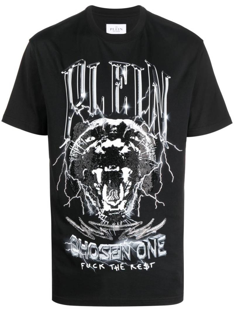 Philipp Plein logo-print short-sleeved T-shirt - Black von Philipp Plein