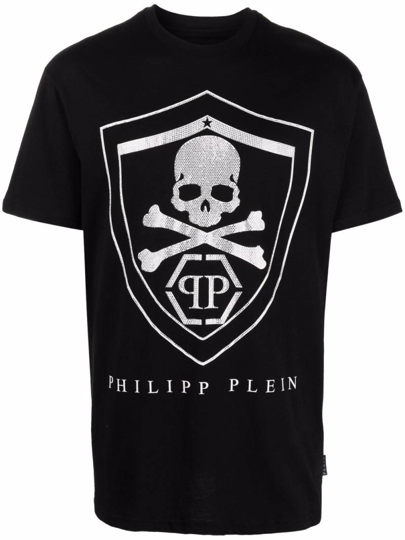 Philipp Plein logo-print short-sleeved T-shirt - Black von Philipp Plein