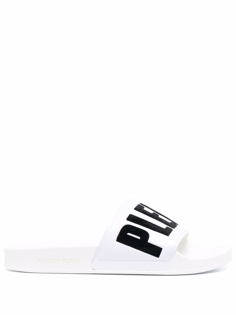 Philipp Plein logo-print slides - White von Philipp Plein