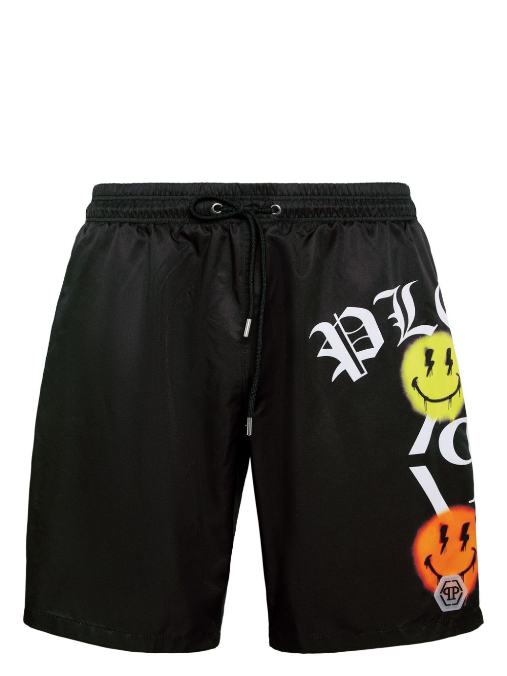 Philipp Plein logo-print swim shorts - Black von Philipp Plein