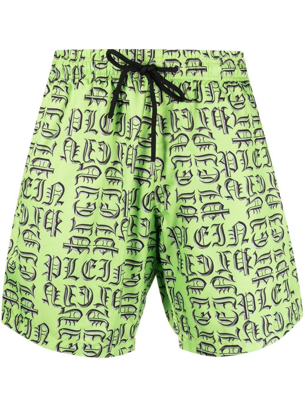 Philipp Plein logo-print swim shorts - Green von Philipp Plein