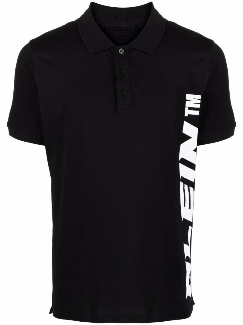 Philipp Plein logo short-sleeve polo shirt - Black von Philipp Plein