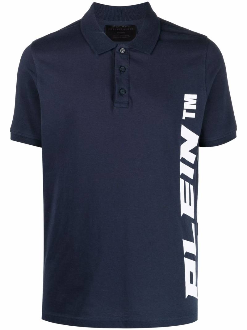 Philipp Plein logo short-sleeve polo shirt - Blue von Philipp Plein