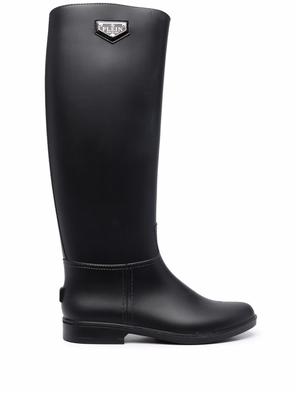 Philipp Plein logo wellington boots - Black von Philipp Plein