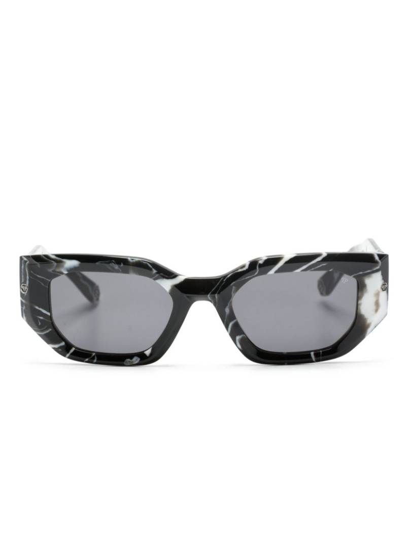 Philipp Plein marbled square-frame sunglasses - Black von Philipp Plein