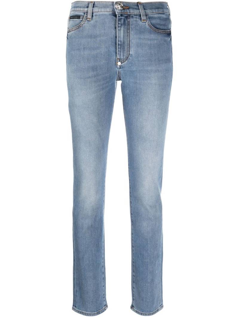 Philipp Plein mid-rise slim-cut jeans - Blue von Philipp Plein