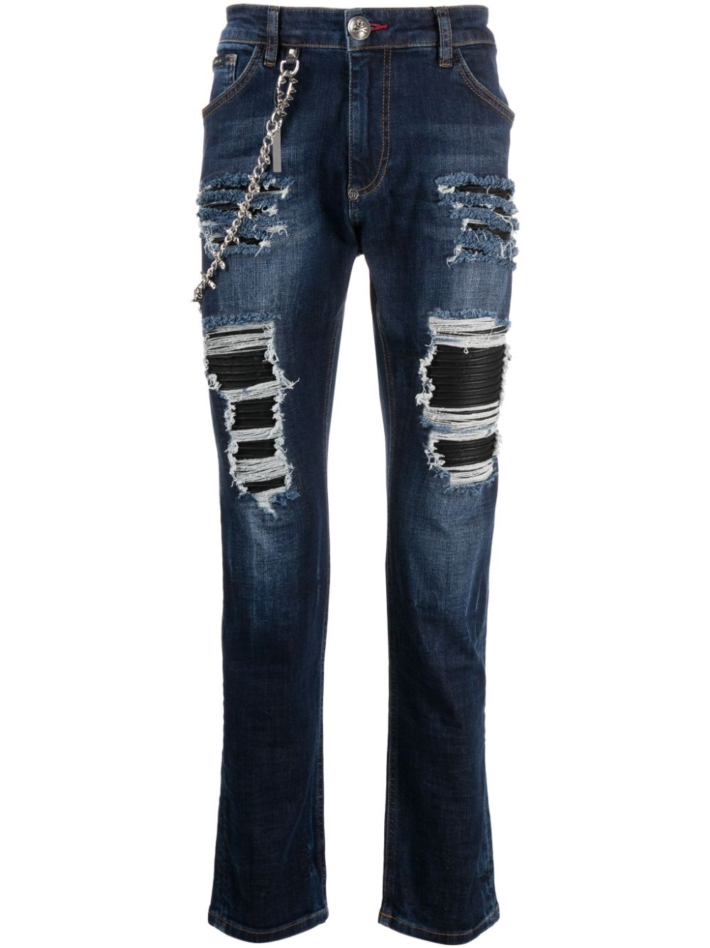 Philipp Plein mid-rise straight-leg jeans - Blue von Philipp Plein