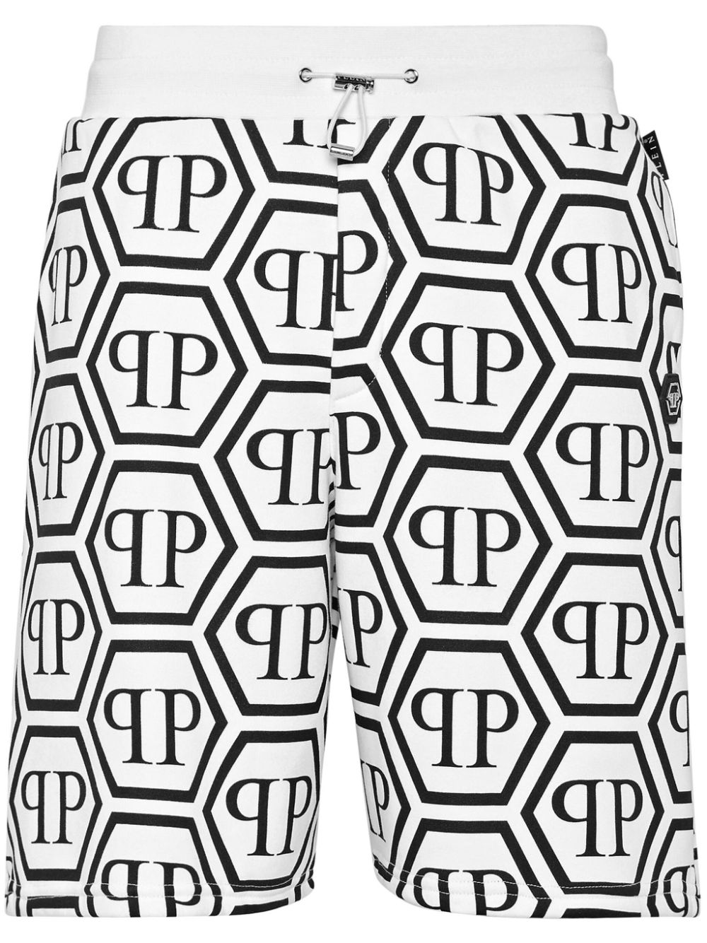 Philipp Plein monogram drawstring track shorts - White von Philipp Plein