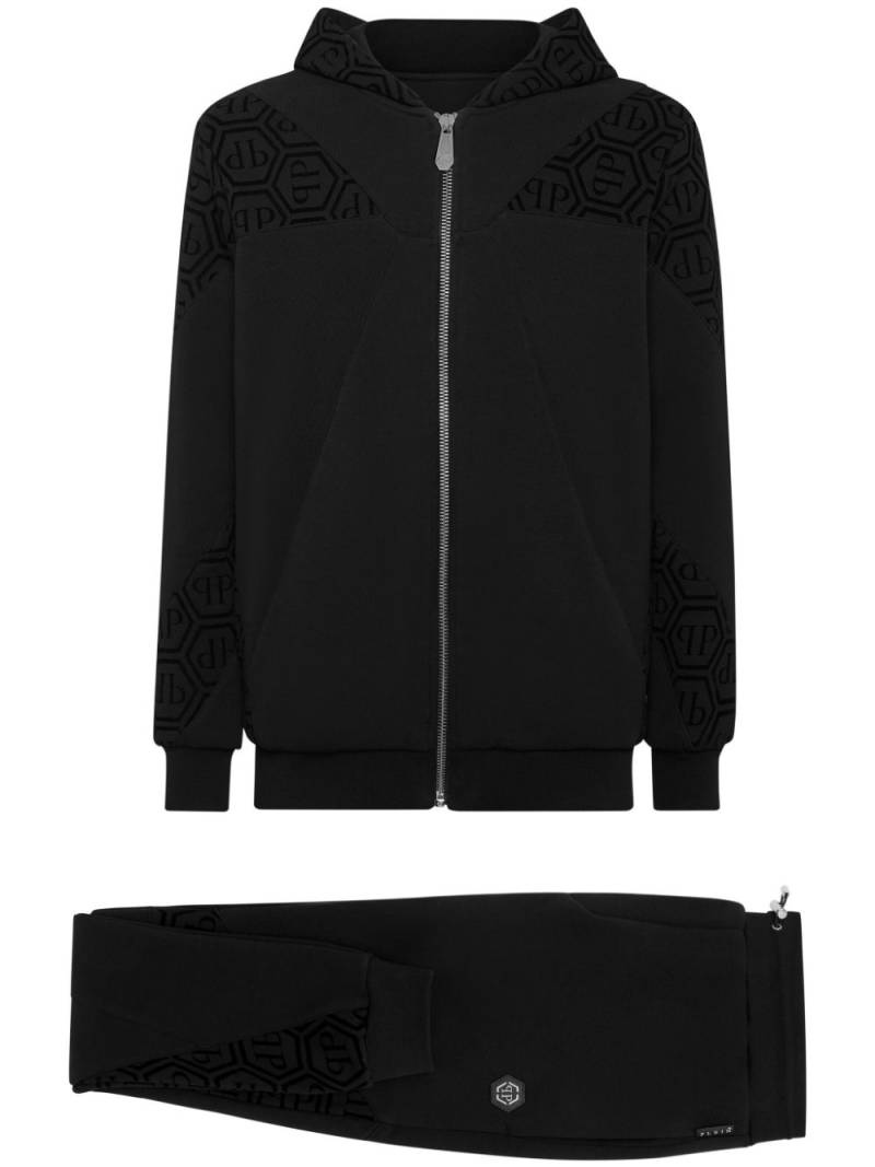 Philipp Plein monogram-jacquard tracksuit set - Black von Philipp Plein