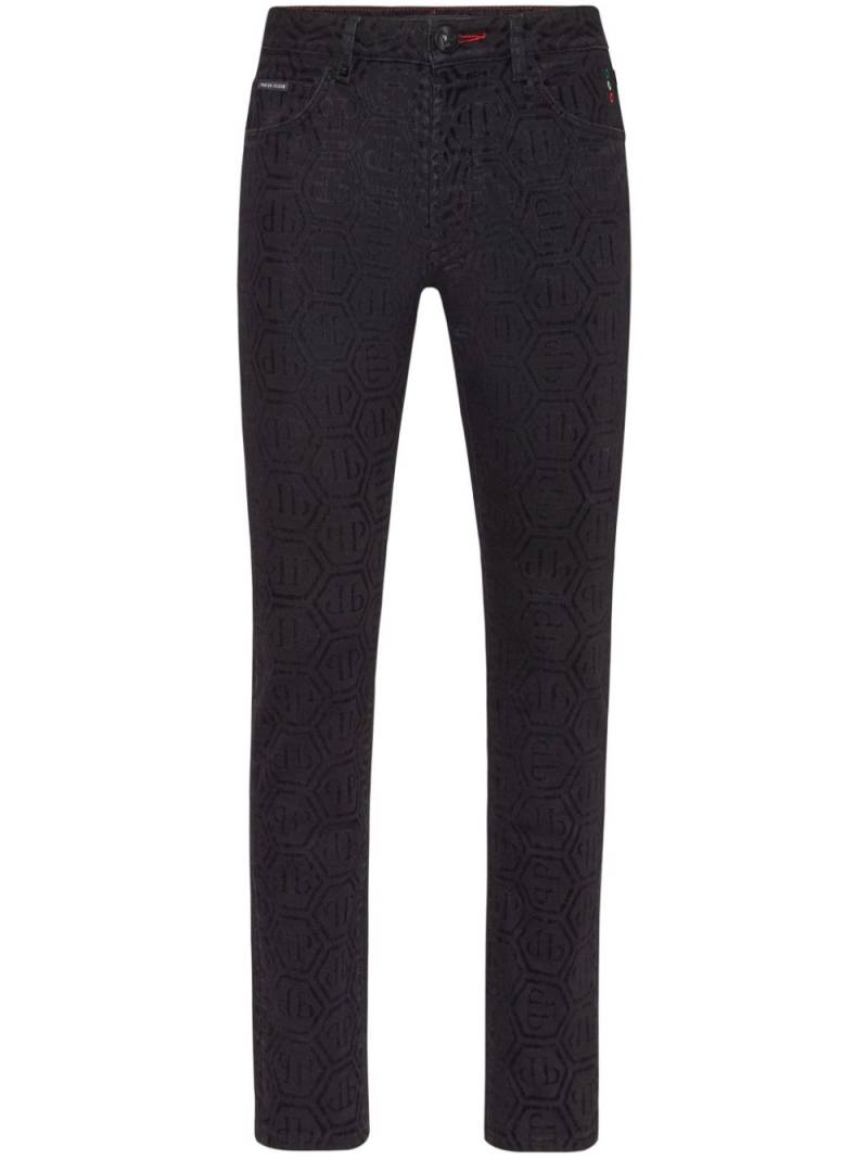 Philipp Plein monogram jeans - Black von Philipp Plein