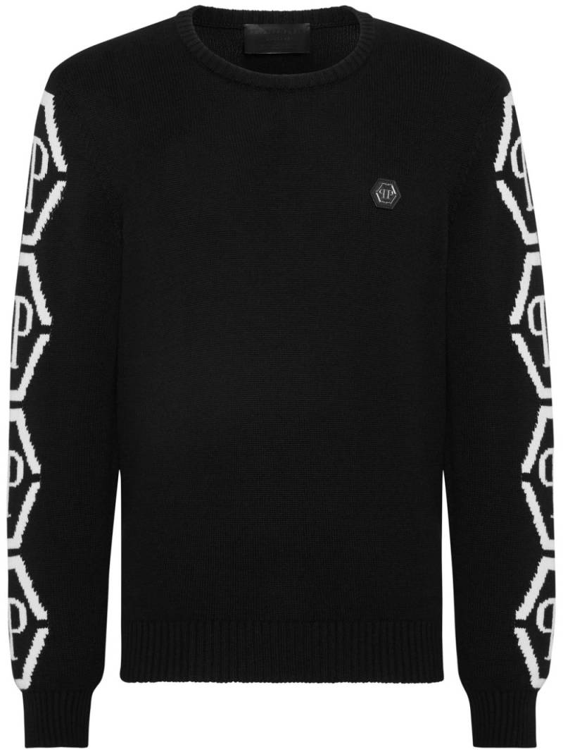 Philipp Plein monogram knit jumper - Black von Philipp Plein