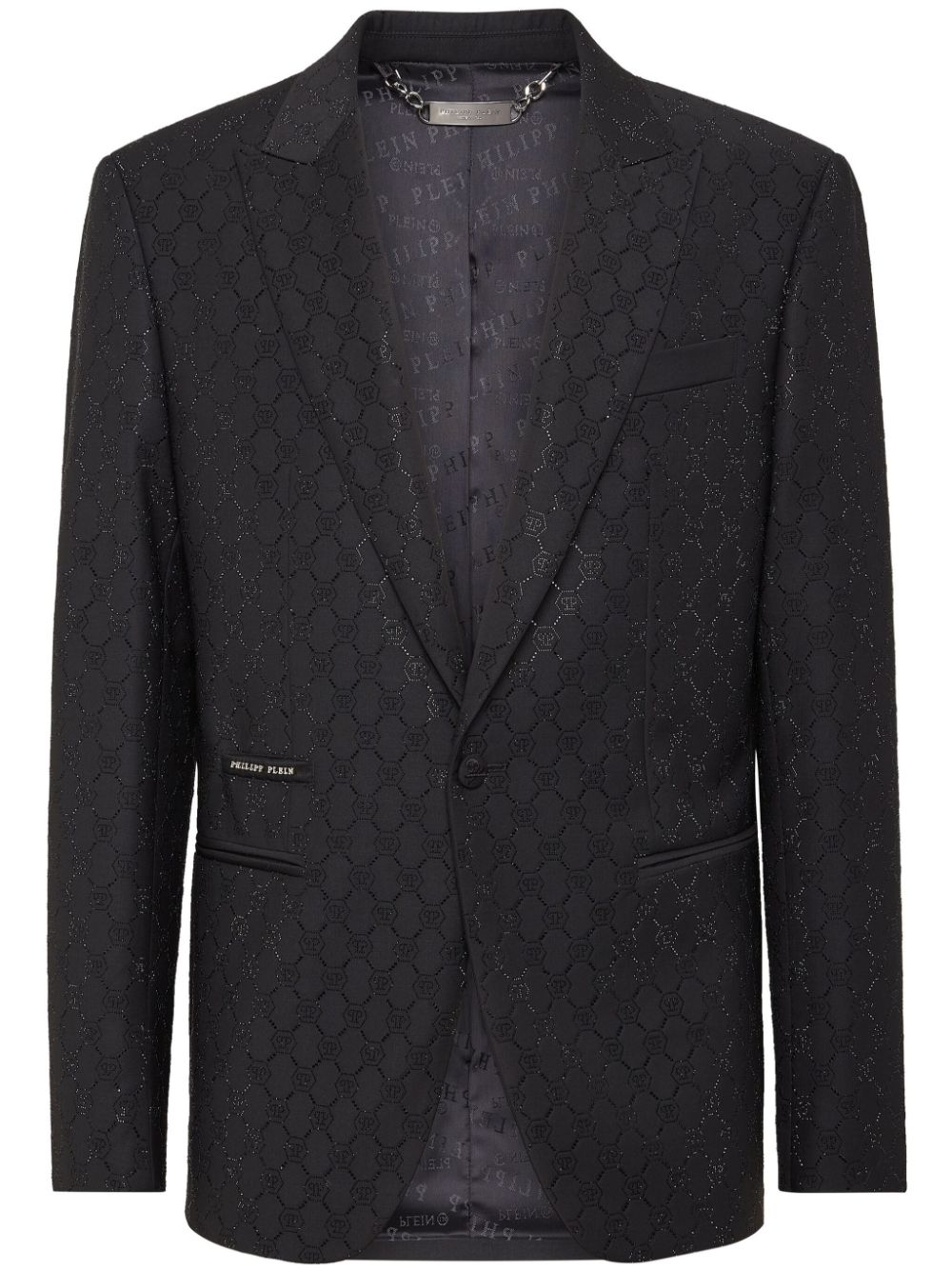 Philipp Plein monogram-pattern blazer - Black von Philipp Plein