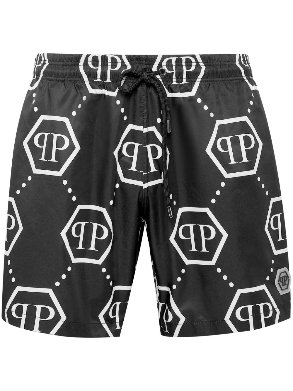 Philipp Plein monogram pattern swim shorts - Black von Philipp Plein