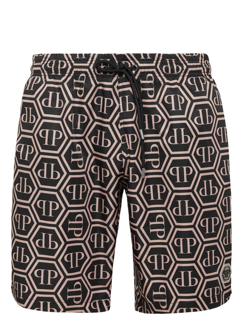 Philipp Plein monogram-print swim shorts - Black von Philipp Plein