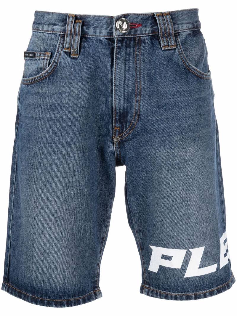 Philipp Plein mykonos knee-length shorts - Blue von Philipp Plein