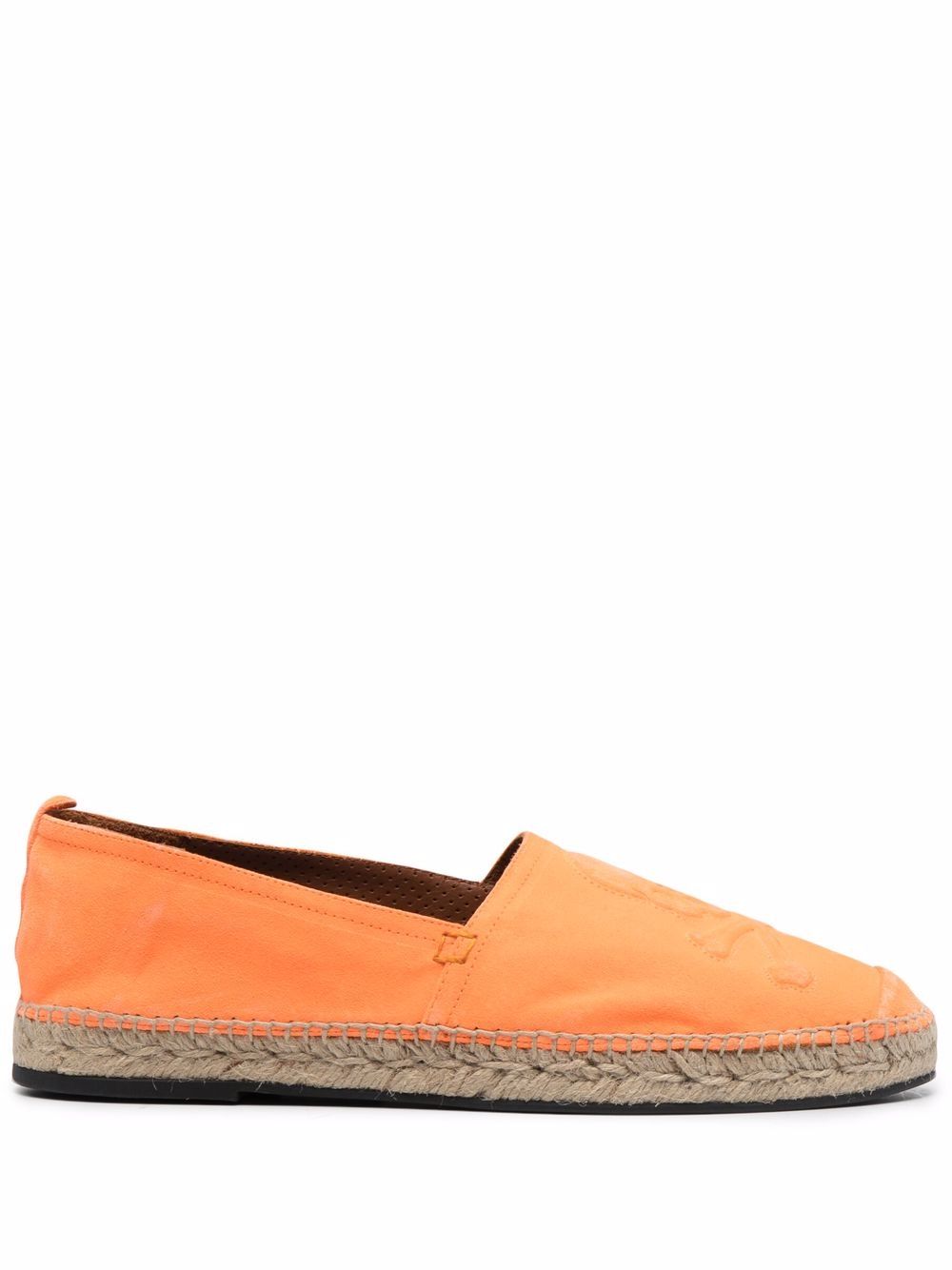 Philipp Plein orange leather espadrilles von Philipp Plein