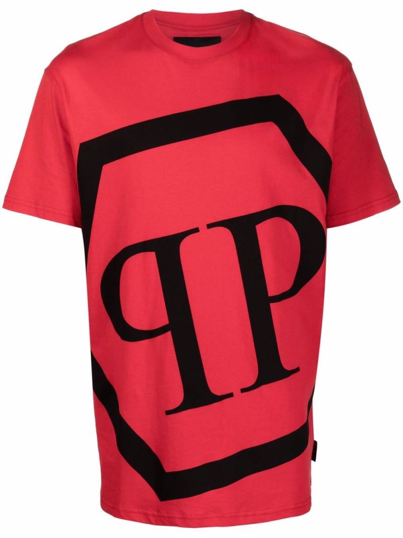 Philipp Plein oversized logo print T-shirt - Red von Philipp Plein