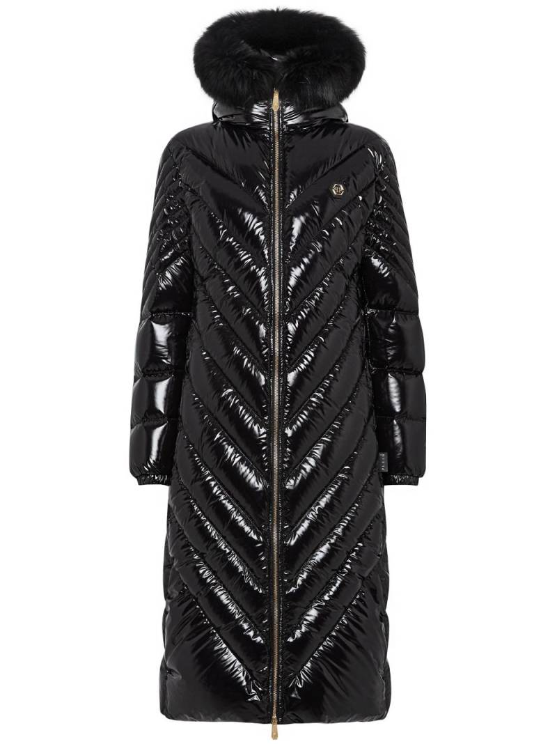 Philipp Plein padded down hooded coat - Black von Philipp Plein