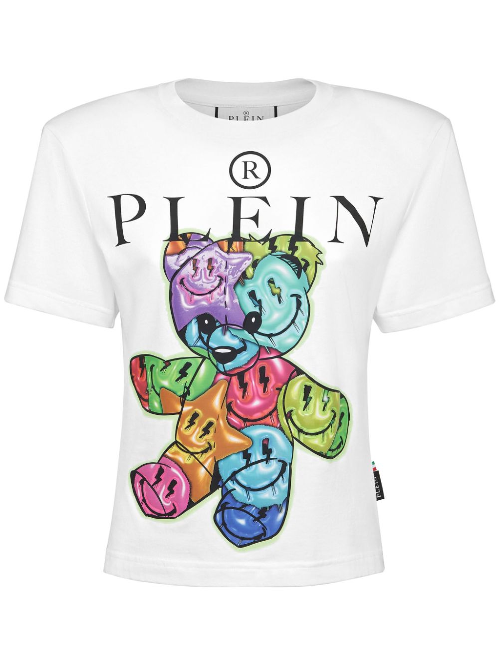 Philipp Plein padded-shoulders cotton T-shirt - White von Philipp Plein