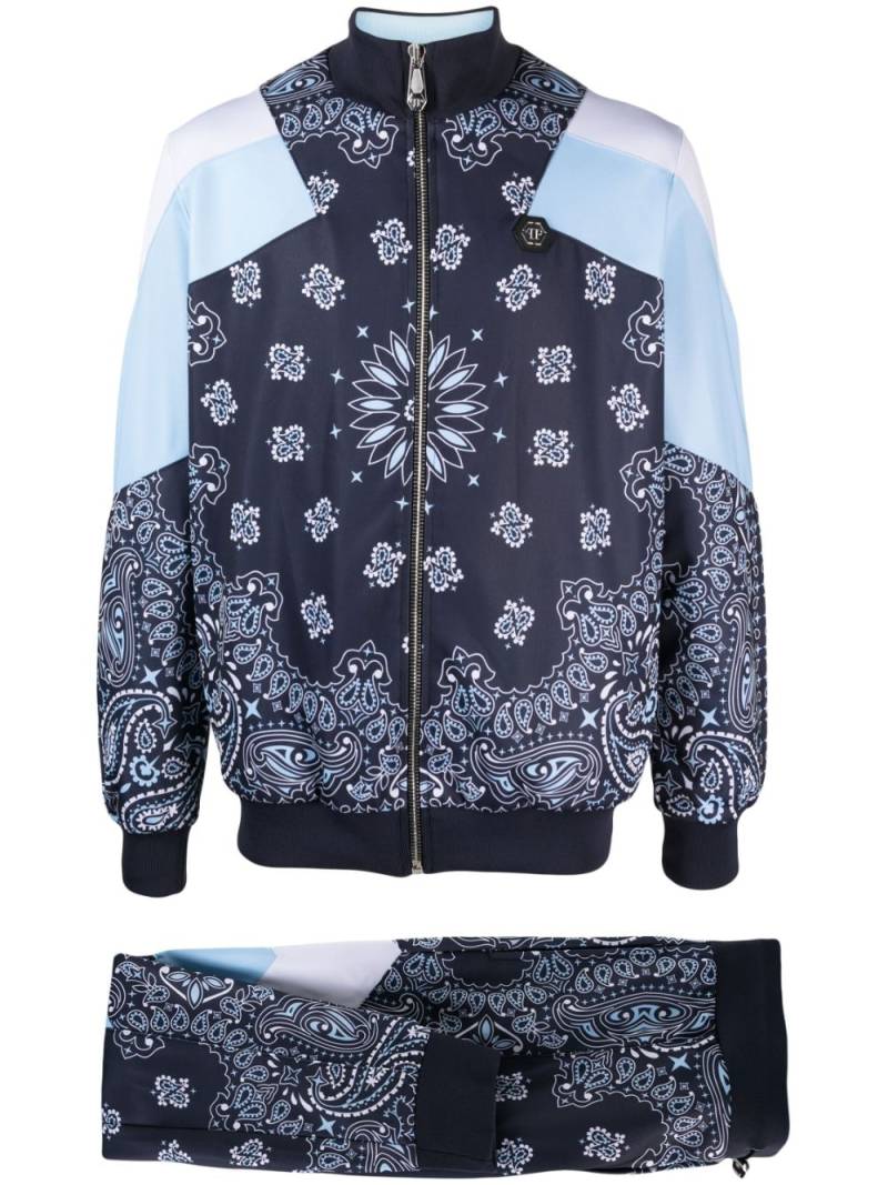 Philipp Plein paisley-print tracksuit - Blue von Philipp Plein