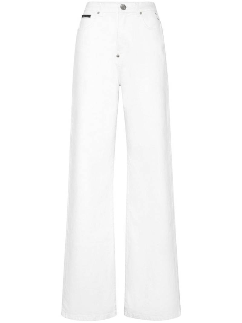 Philipp Plein palace high-waisted jeans - White von Philipp Plein