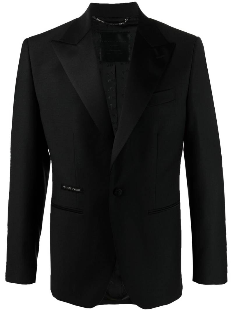 Philipp Plein peak-lapels single-breasted jacket - Black von Philipp Plein