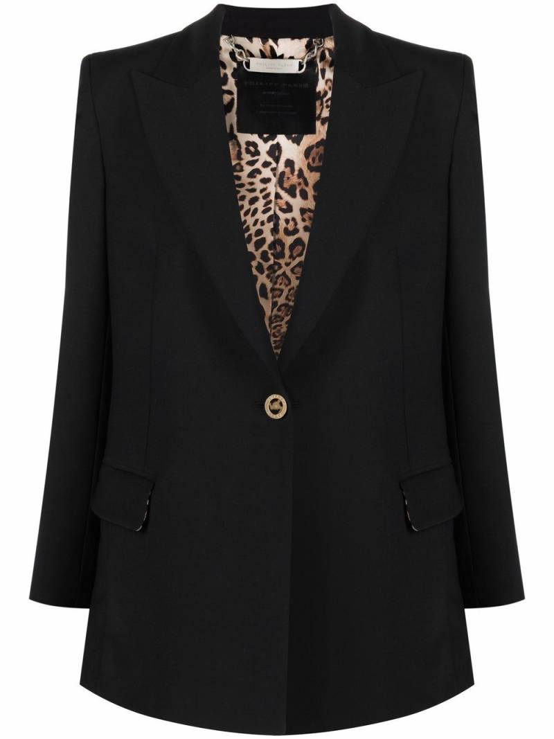 Philipp Plein peaked lapel blazer - Black von Philipp Plein