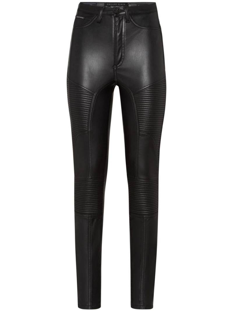 Philipp Plein quilted skinny-cut trousers - Black von Philipp Plein