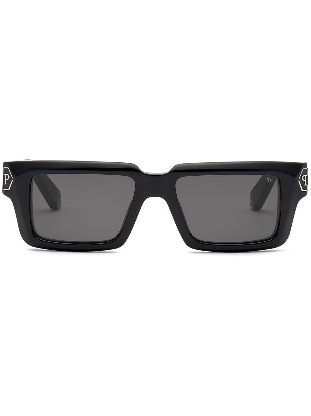 Philipp Plein Plein rectangular sunglasses - Black von Philipp Plein