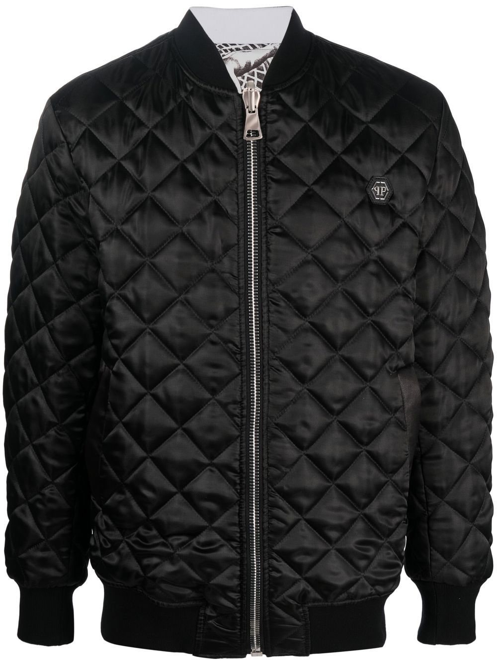 Philipp Plein reversible quilted bomber jacket - White von Philipp Plein