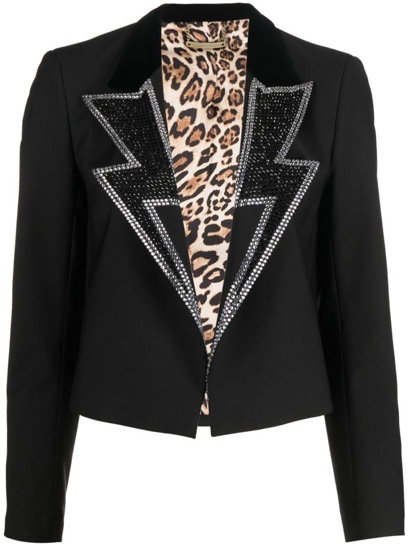 Philipp Plein rhinestone cropped blazer - Black von Philipp Plein