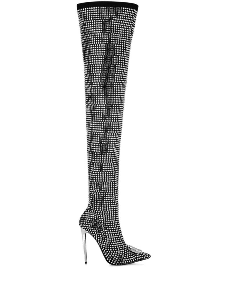 Philipp Plein rhinestone-embellished boots - Black von Philipp Plein