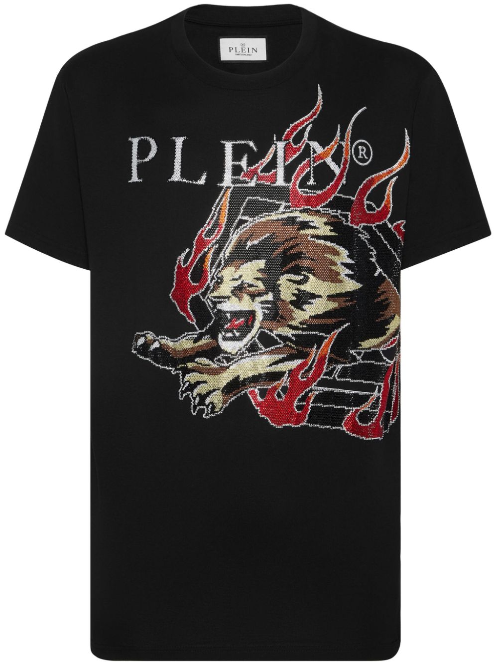 Philipp Plein rhinestone-embellished cotton T-shirt - Black von Philipp Plein