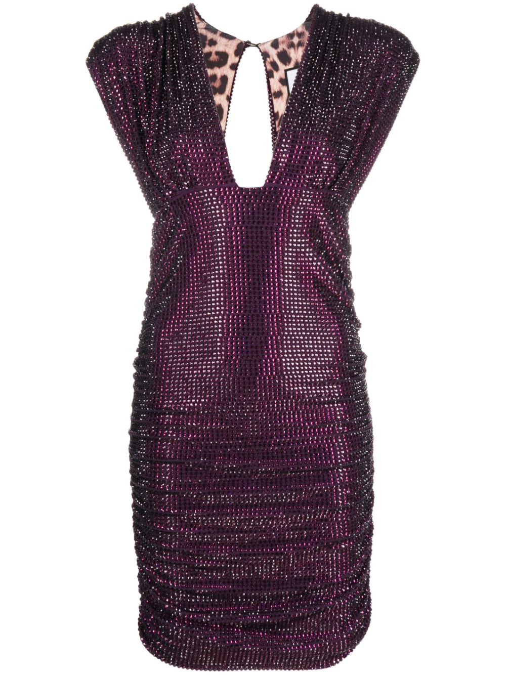 Philipp Plein rhinestone-embellished minidress - Purple von Philipp Plein