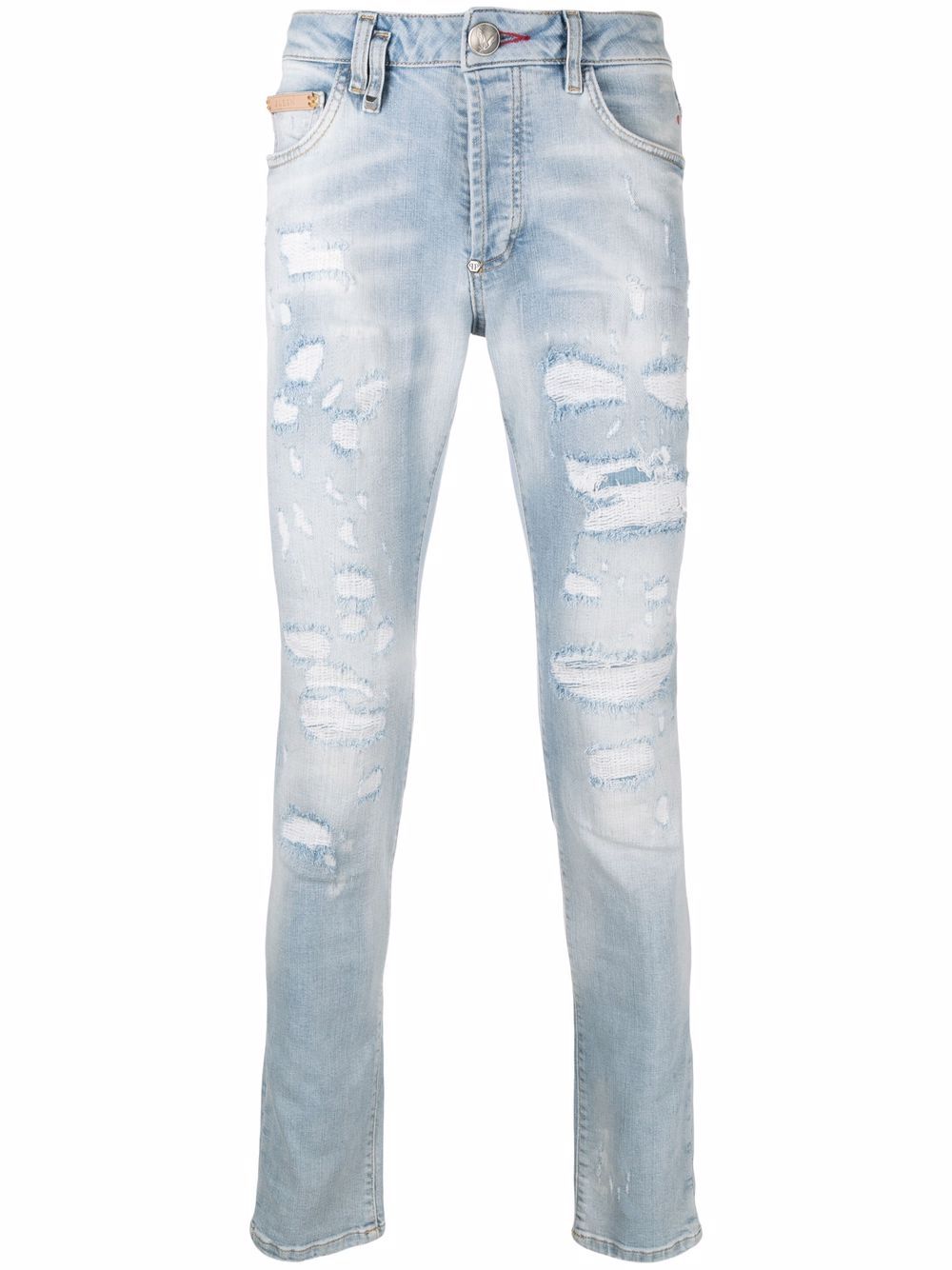 Philipp Plein ripped skinny jeans - Blue von Philipp Plein