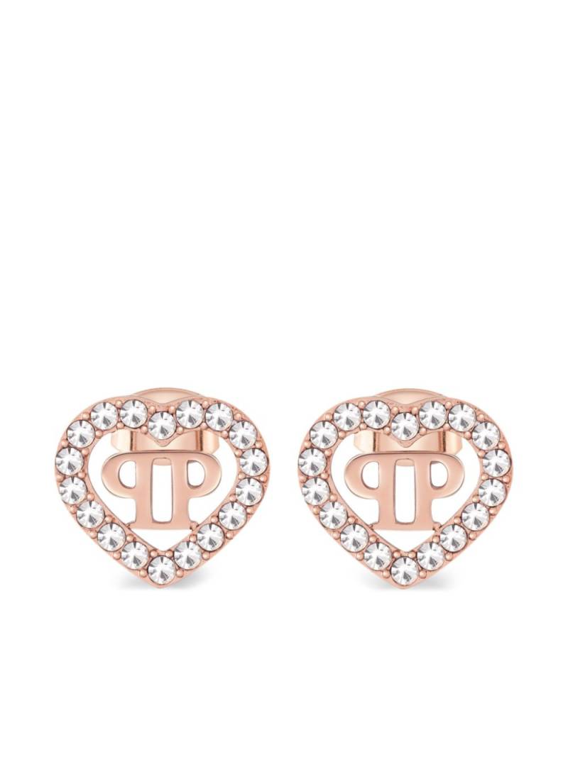 Philipp Plein rocked hearts earrings - Pink von Philipp Plein