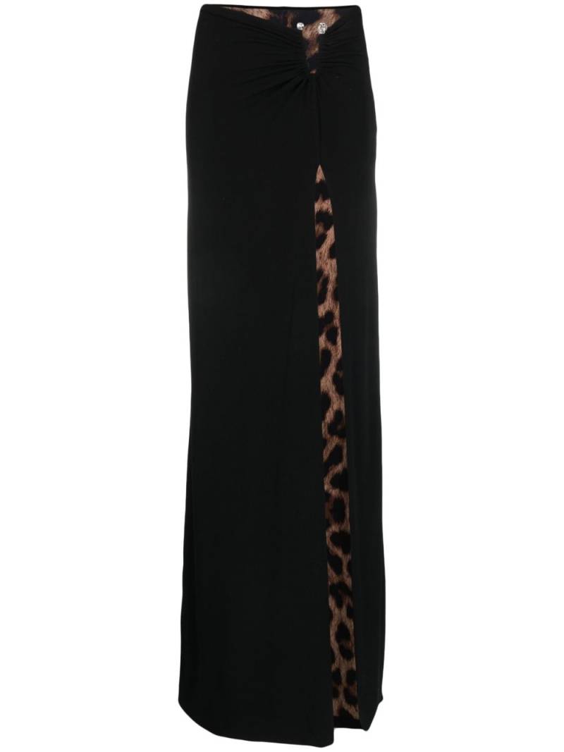 Philipp Plein ruched maxi skirt - Black von Philipp Plein