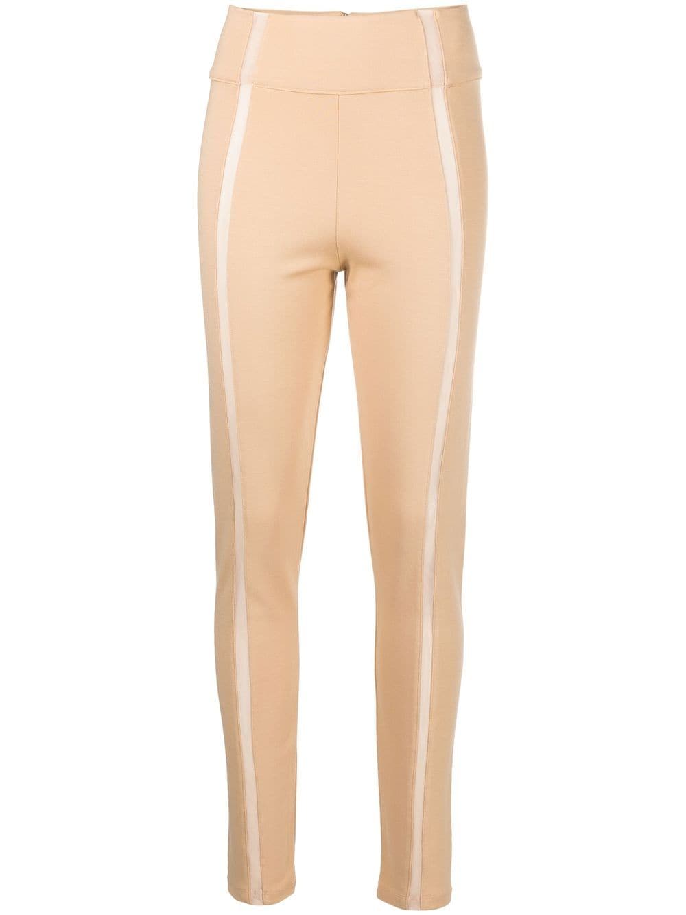 Philipp Plein sheer-panel leggings - Neutrals von Philipp Plein