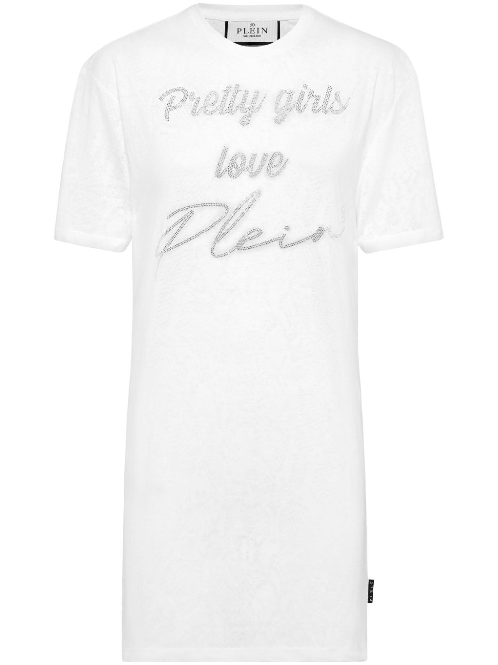 Philipp Plein short sleeve t-shirt dress - White von Philipp Plein