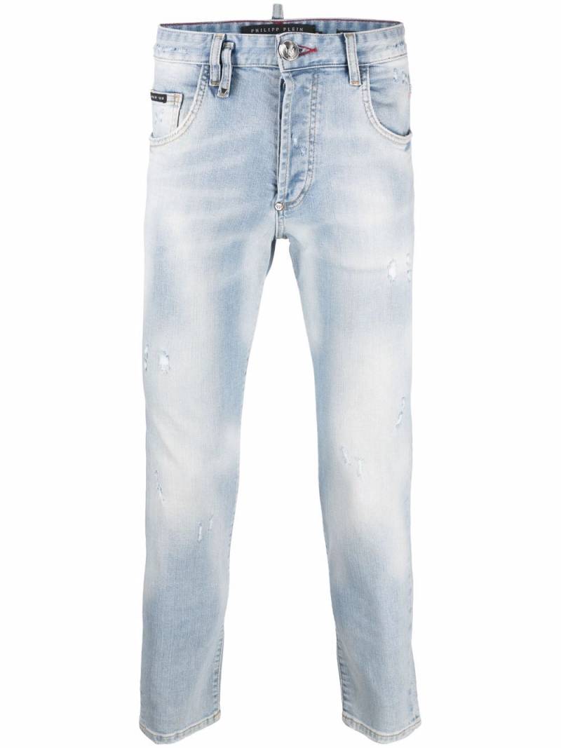 Philipp Plein skinny-cut washed jeans - Blue von Philipp Plein