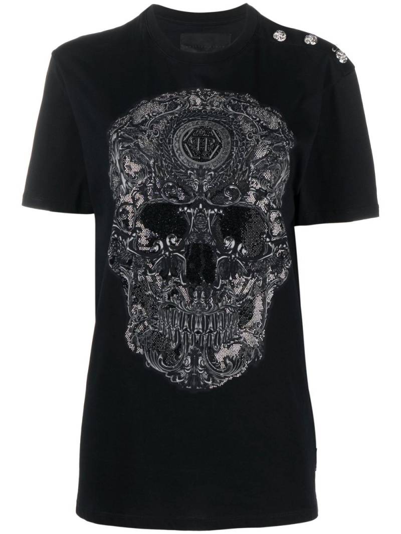 Philipp Plein skull-baroque print T-shirt - Black von Philipp Plein