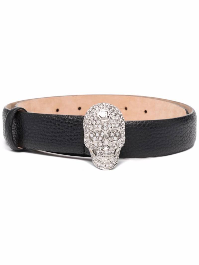 Philipp Plein skull buckle belt - Black von Philipp Plein