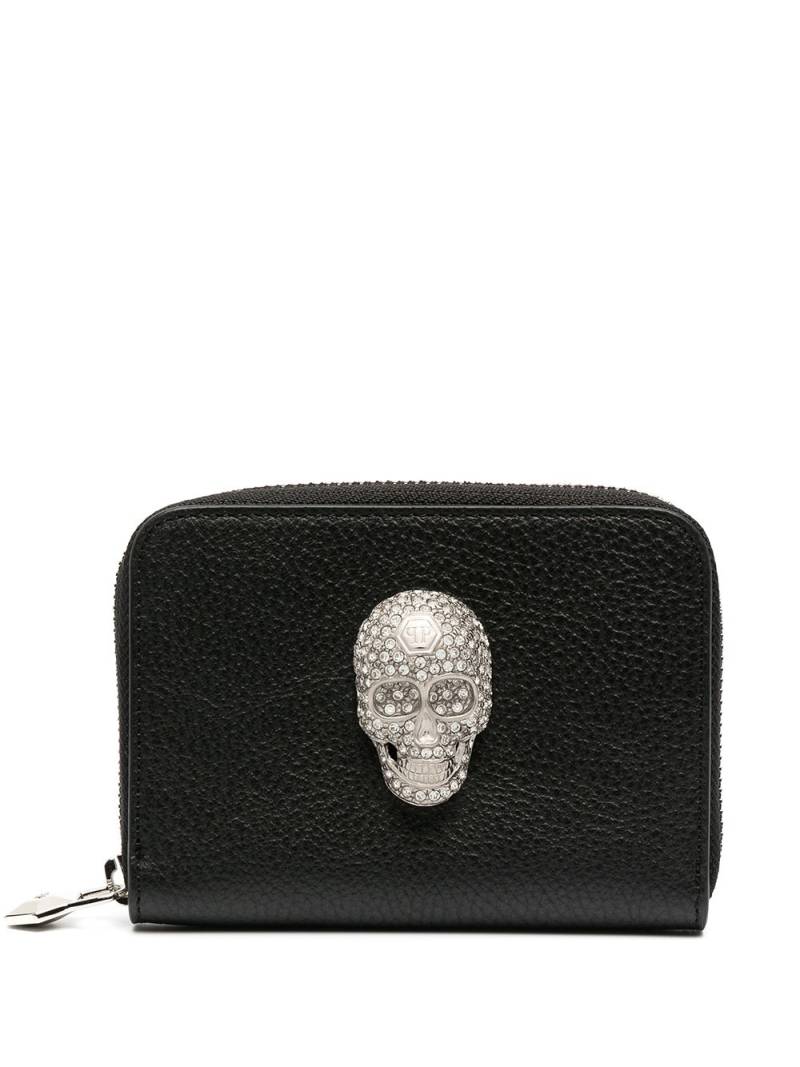 Philipp Plein skull-detail zip-up purse - Black von Philipp Plein