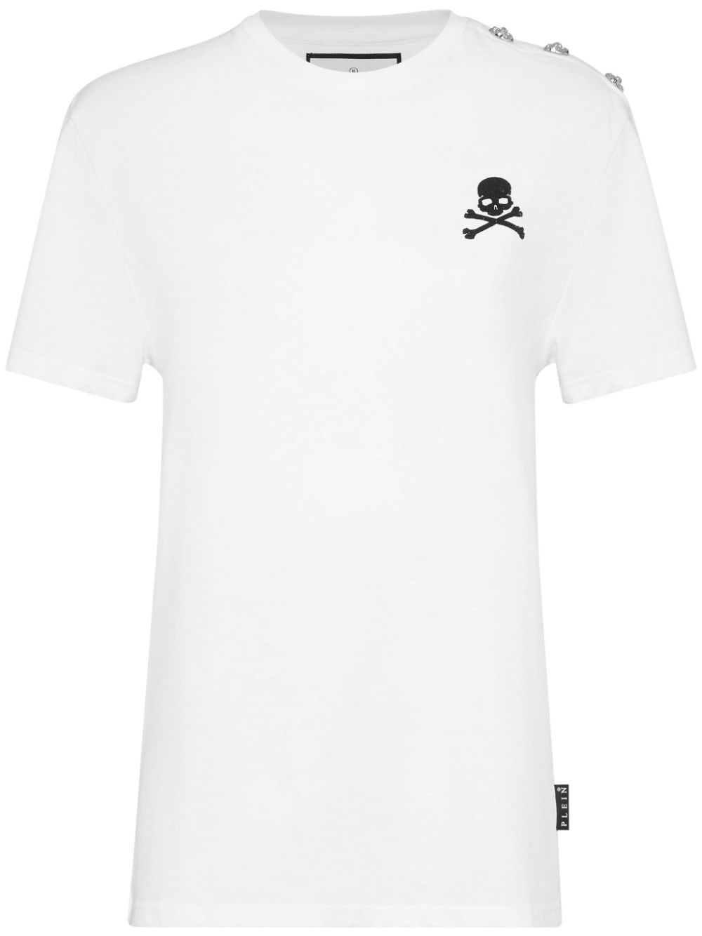 Philipp Plein skull-embellished cotton T-shirt - White von Philipp Plein