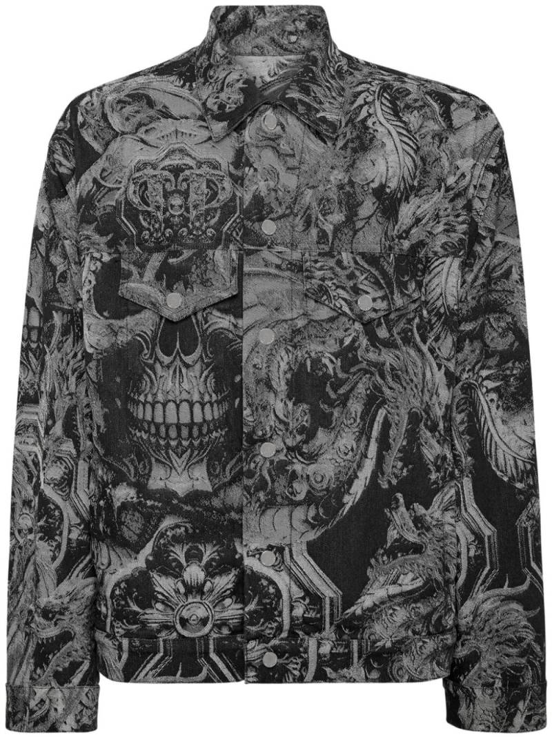 Philipp Plein skull-print jacket - Black von Philipp Plein