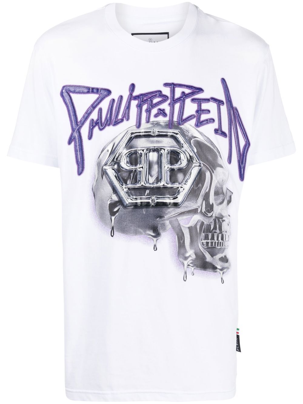 Philipp Plein skull-print short-sleeve T-shirt - White von Philipp Plein