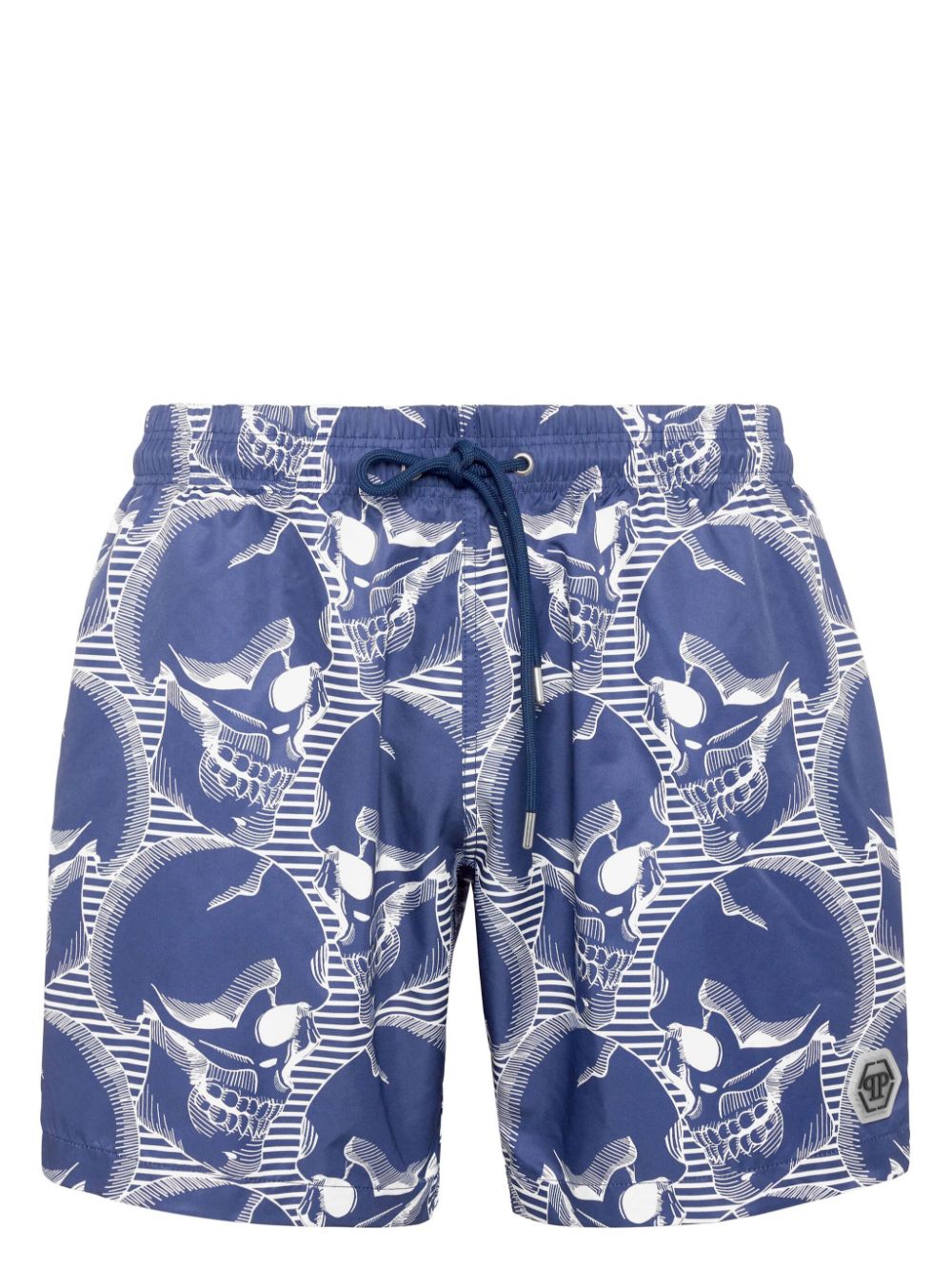 Philipp Plein skull-print swim shorts - Blue von Philipp Plein