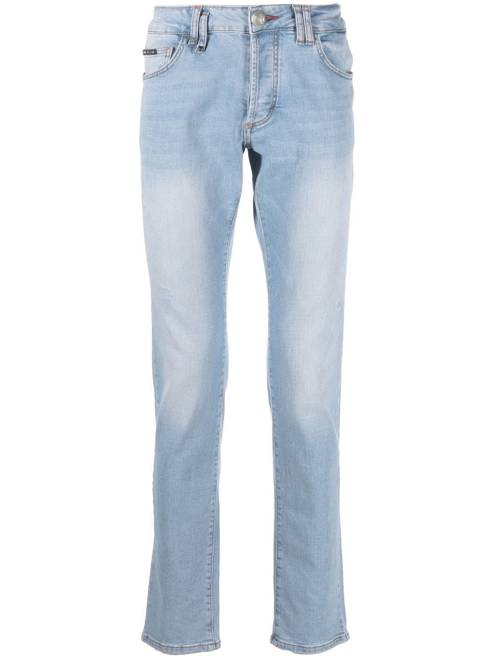 Philipp Plein Super Straight-cut stonewashed jeans - Blue von Philipp Plein