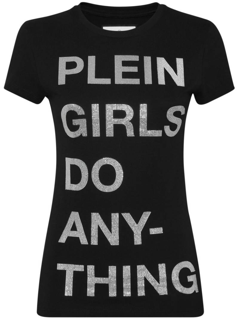 Philipp Plein slogan-print T-shirt - Black von Philipp Plein