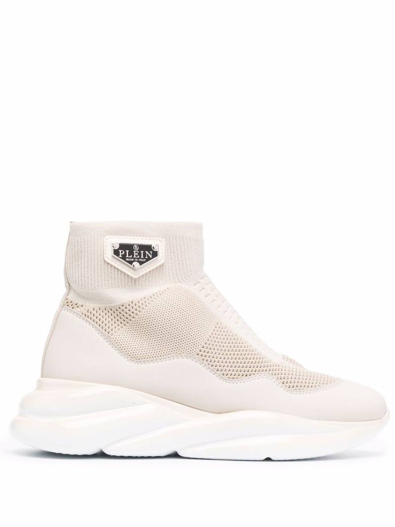 Philipp Plein sock-style chunky sneakers - Neutrals von Philipp Plein